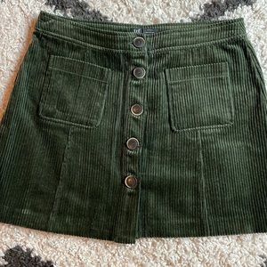 Zara Corduroy Mini Skirt